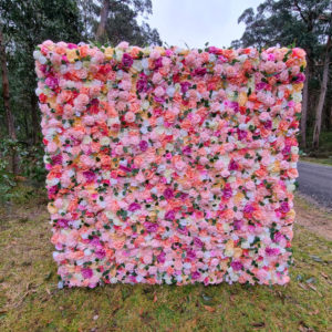 spring carnival flower wall