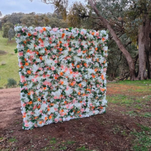 rustic lull a bye flower wall hire melbourne